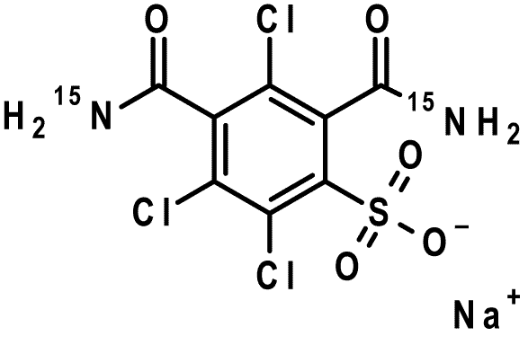 Chlorothalonil Metabolite R471811-15N2 sodium salt