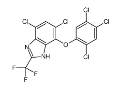 2Cl4(2,4,5-2Clphenoxy)2(3FCH3)1Hbenzimidazole
