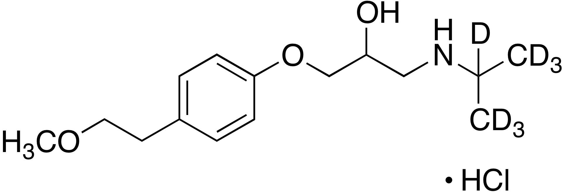 (±)-Metoprolol D7 HCl (iso-propyl D7)