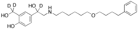 (±)-Salmeterol D3 (3-hydroxymethyl D2, alpha D1)